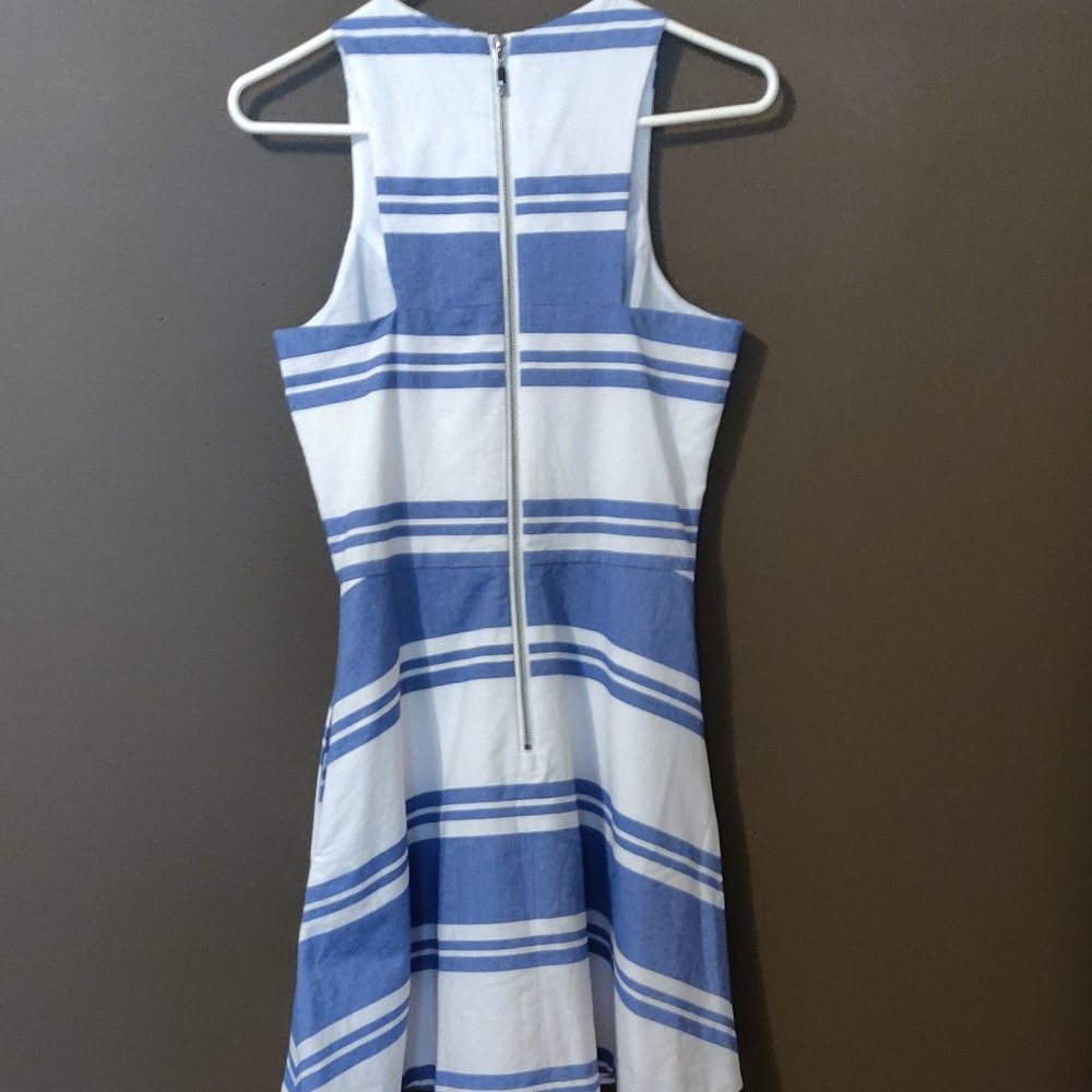 Southern Tide Blue and White Nautical Stripe Cotton Dress SIZE 2 - Picture 4 of 5